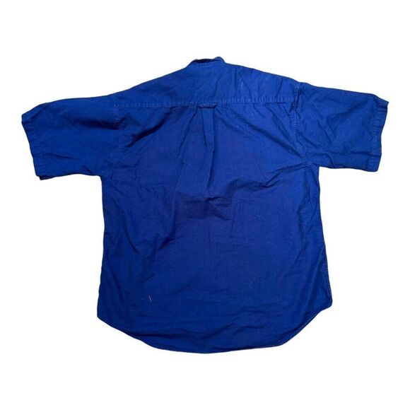 Disney Originals Blue Button-Down Shirt w/ Mickey Mouse Embroidery M Dress Shirt - Picture 4 of 5